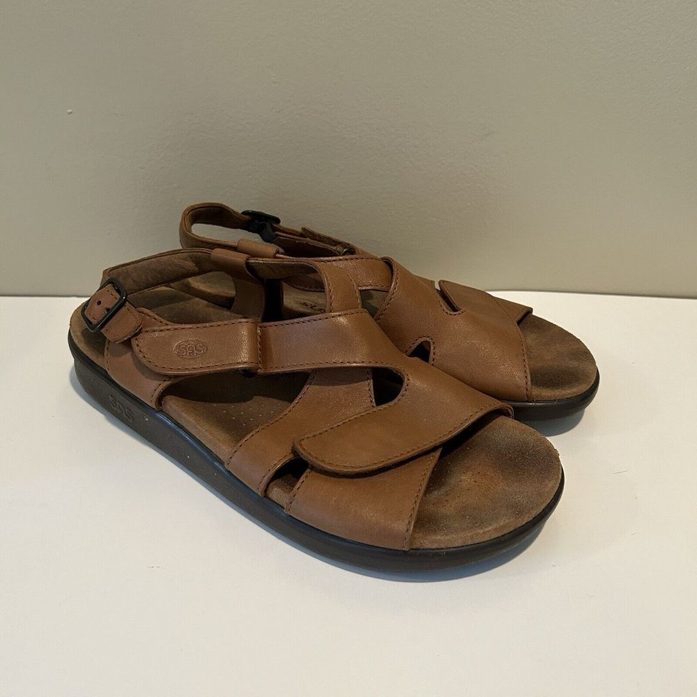 SAS Women's Huggy Caramel Sandal Sz‎ 9M